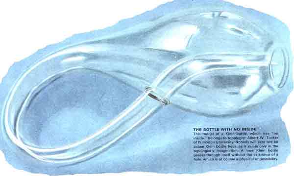 The Bottle with No Inside - A Klein Bottle. from Time-Life 1963