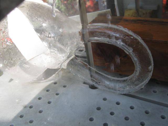 Cutting a Klein bottle