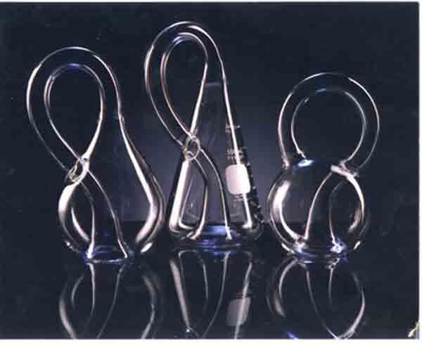 Three Glass Klein Bottles