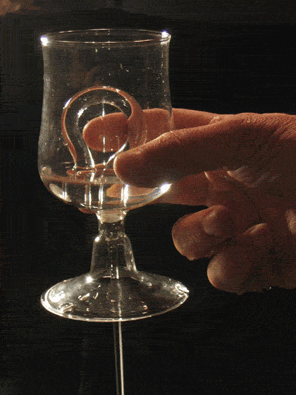 Cup of Tantalus (Wine Glass of Tantalus)  by Acme Klein Bottle