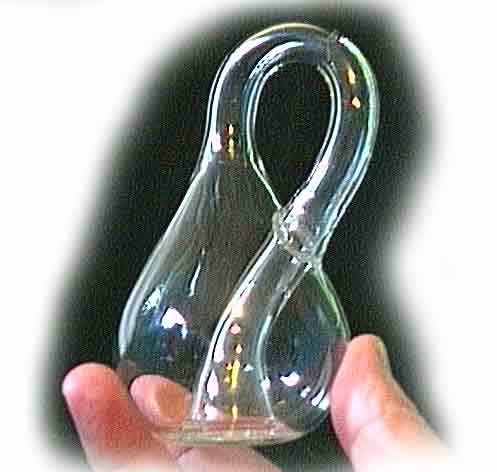 A baby Klein bottle made by Cliff Stoll